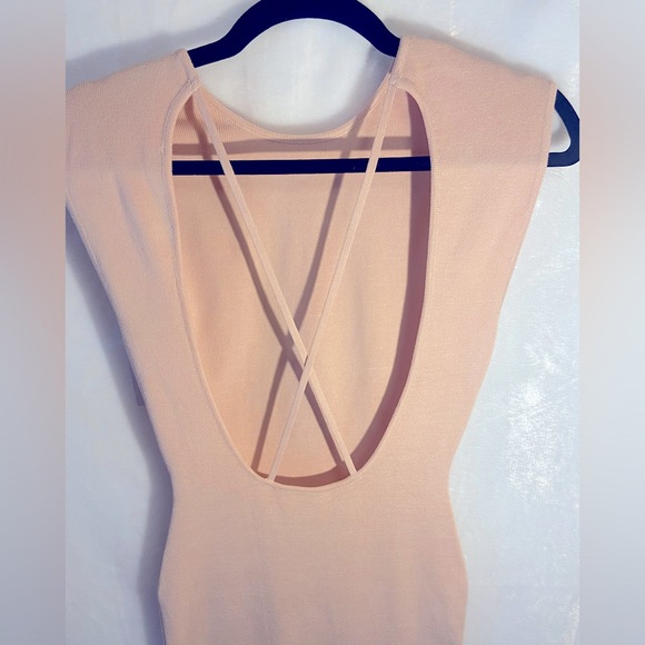 ZARA Midi Sweater Dress with Open Back - Picture 4 of 4